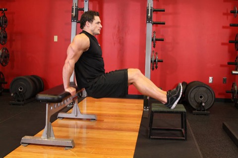 Bench dips: start position