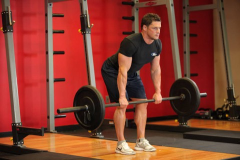 Barbell row: start position