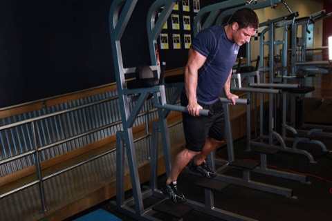 Chest dips: start position