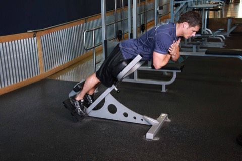 Back extensions: start position