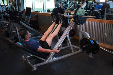 Leg press: start position